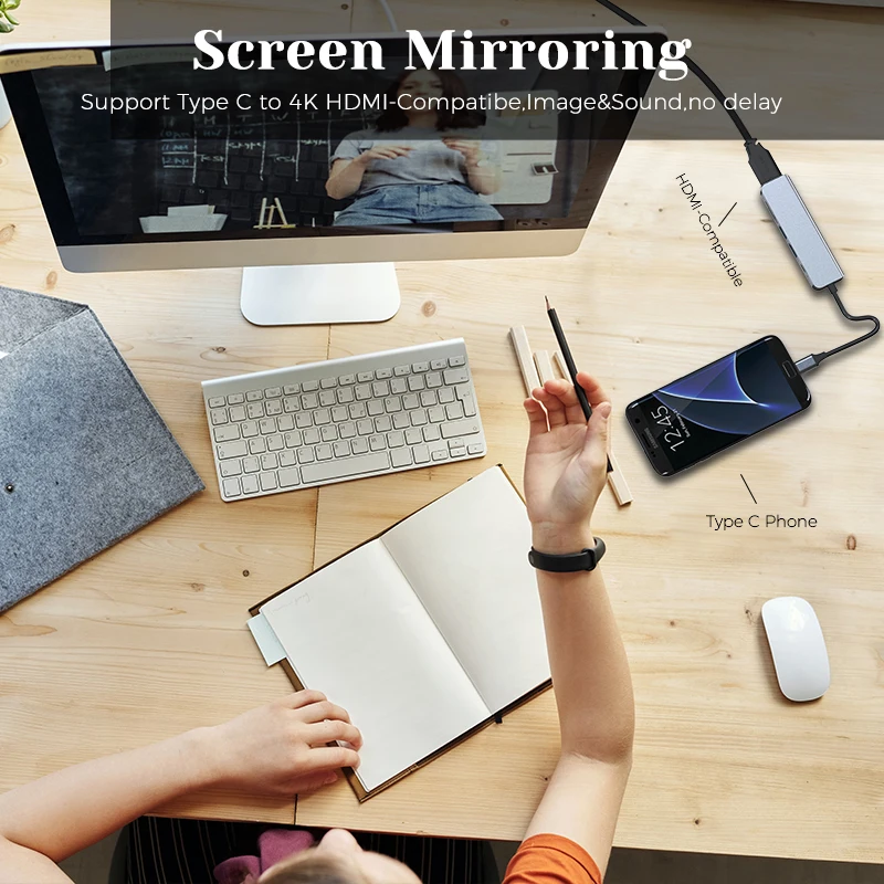 USB 허브-HDMI 호환 VGA PD RJ45 TF/SD 리더 어댑터 독, USB3.0 11 스플리터 포트 독, C타입 허브, 맥북 에어 M1 프로용