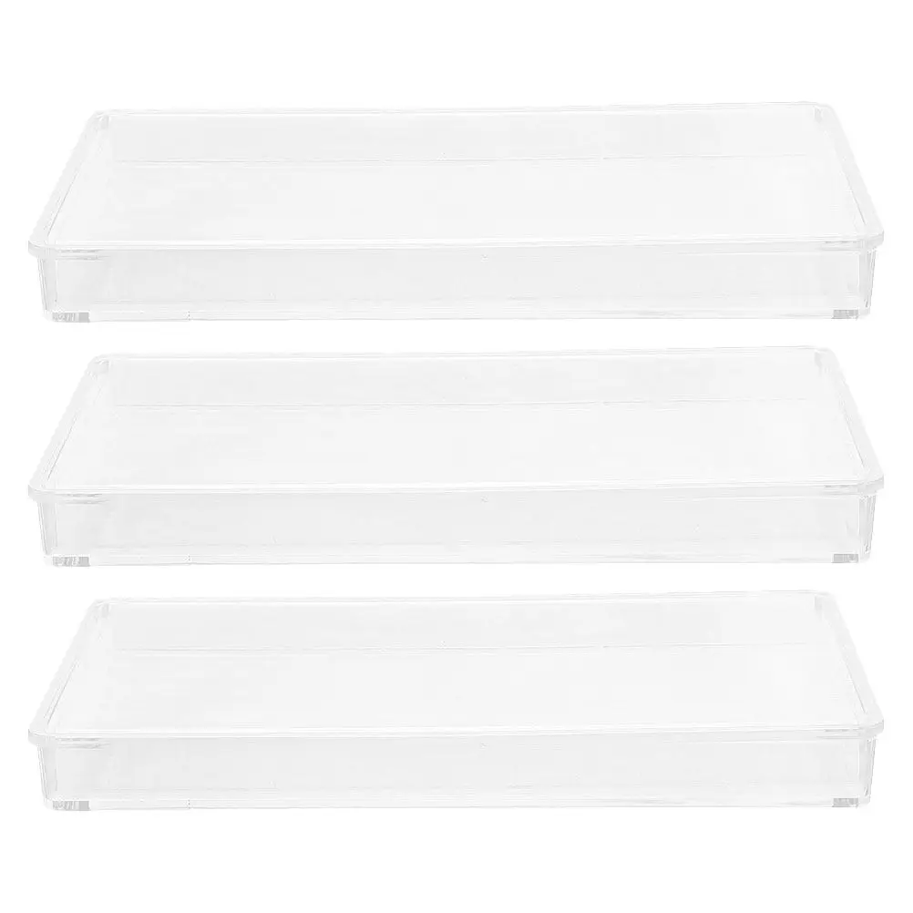 

3Pcs Paper Money Holders Plastic Storage Box Large Capacity Clear Currency Protector for Banknotes Cash Collection Bill Sleeves