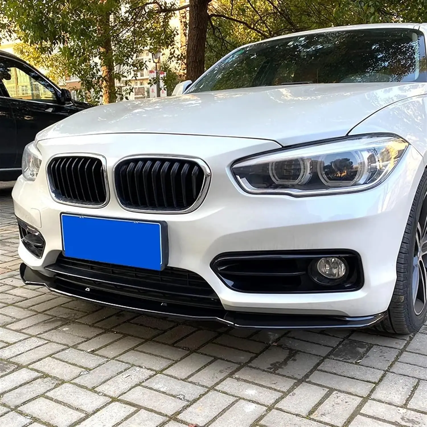 Car Front Bumper Spoiler Lip For BMW F20 F21 1-Series 116i 118i 120i 2011-2019 3Pcs PP Bumper Canard Lip Splitter