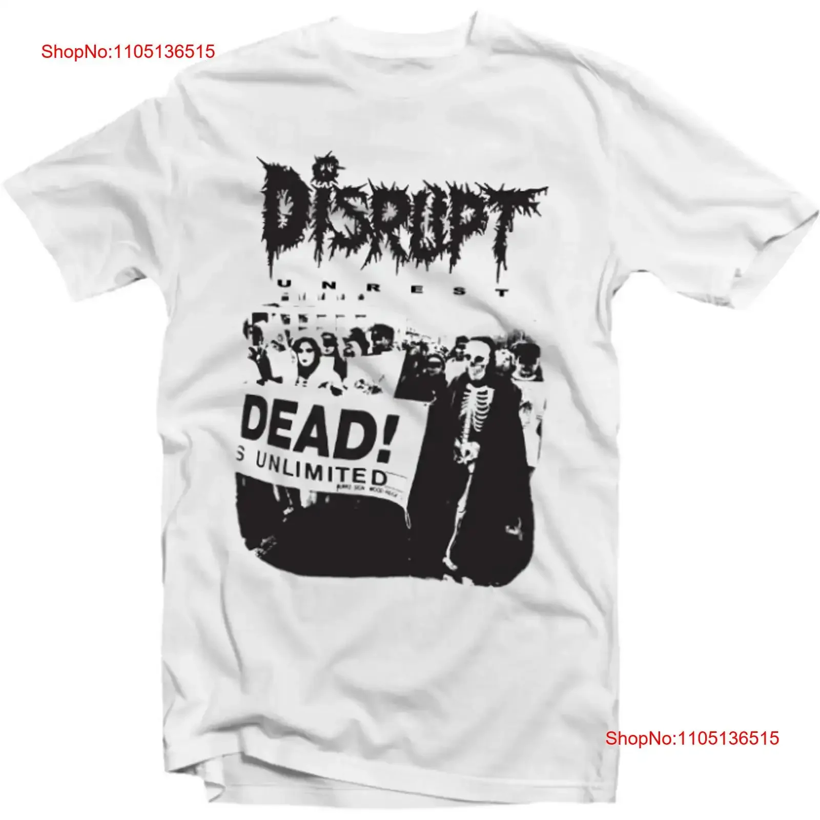 VTG DISRUPT MILLIONS DIE T Shirt Adult Size S to 5XL IM0259 vintage Washed Soft Breathable Slightly fashion Casual Stylish