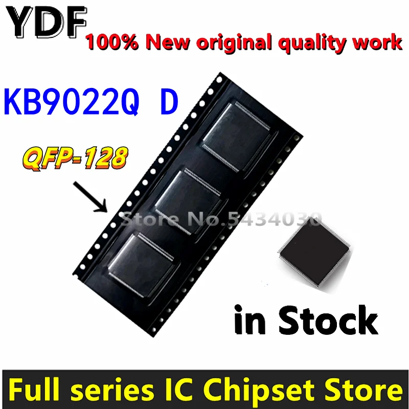 (2pcs) 100% New  KB9022Q D KB9022 KB9022QD QFP-128 Chipset