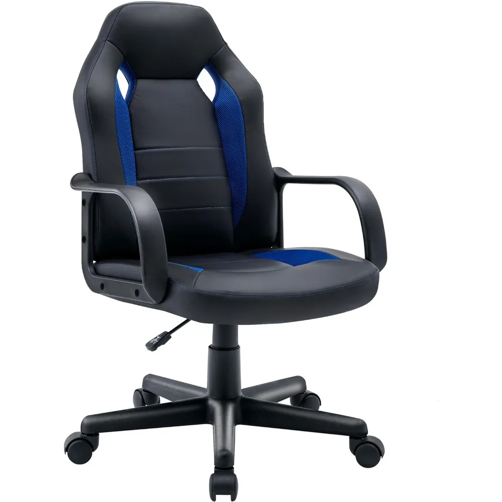 Ergonomic Computer Gaming Chair Home Office Racing Executive Video Task Desk PU Leather for Adults Teens Kids Gamer