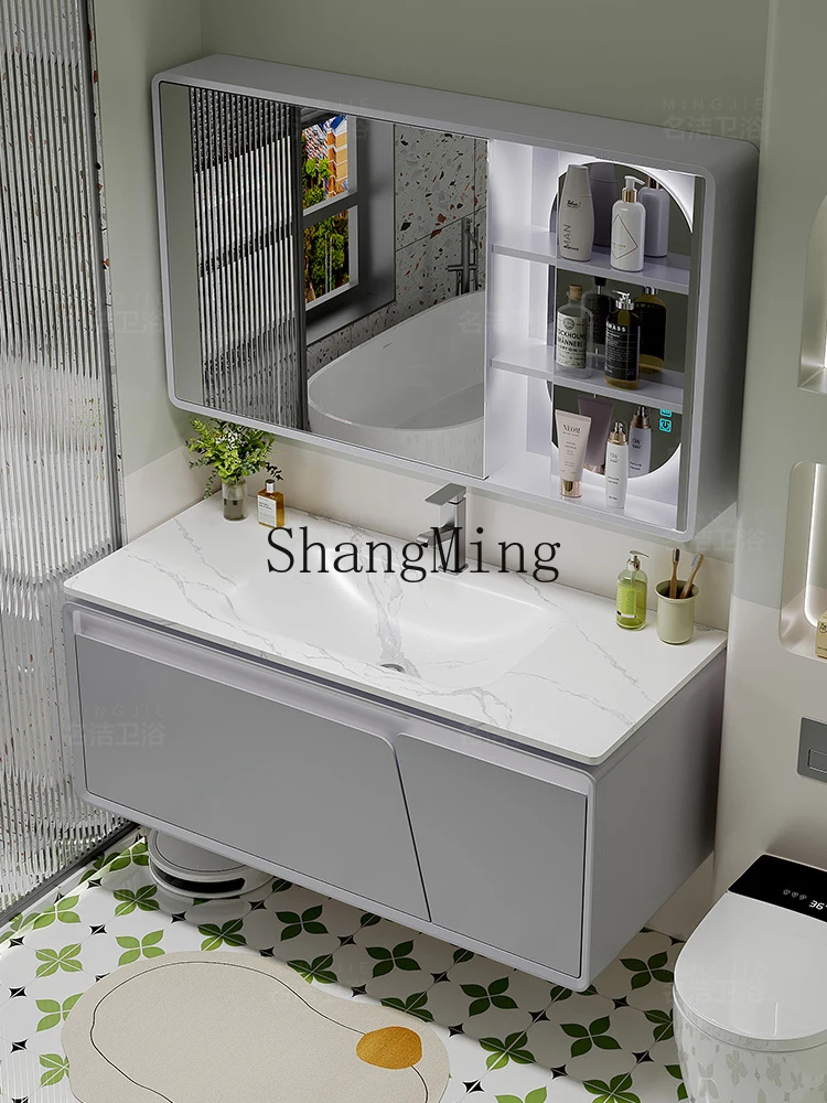 

LXY резиновая деревянная каменная плита, горячий изгиб, встроенная раковина, унитаз, умывальник, комбинация шкафа для ванной комнаты