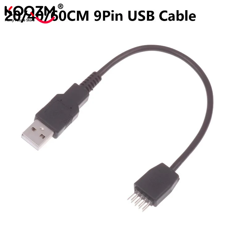 20cm 40cm 60cm USB A Male To 9 Pin Male Motherboard Cable Cord With Built-in Bluetooth PC Mainboard Internal Data Cable