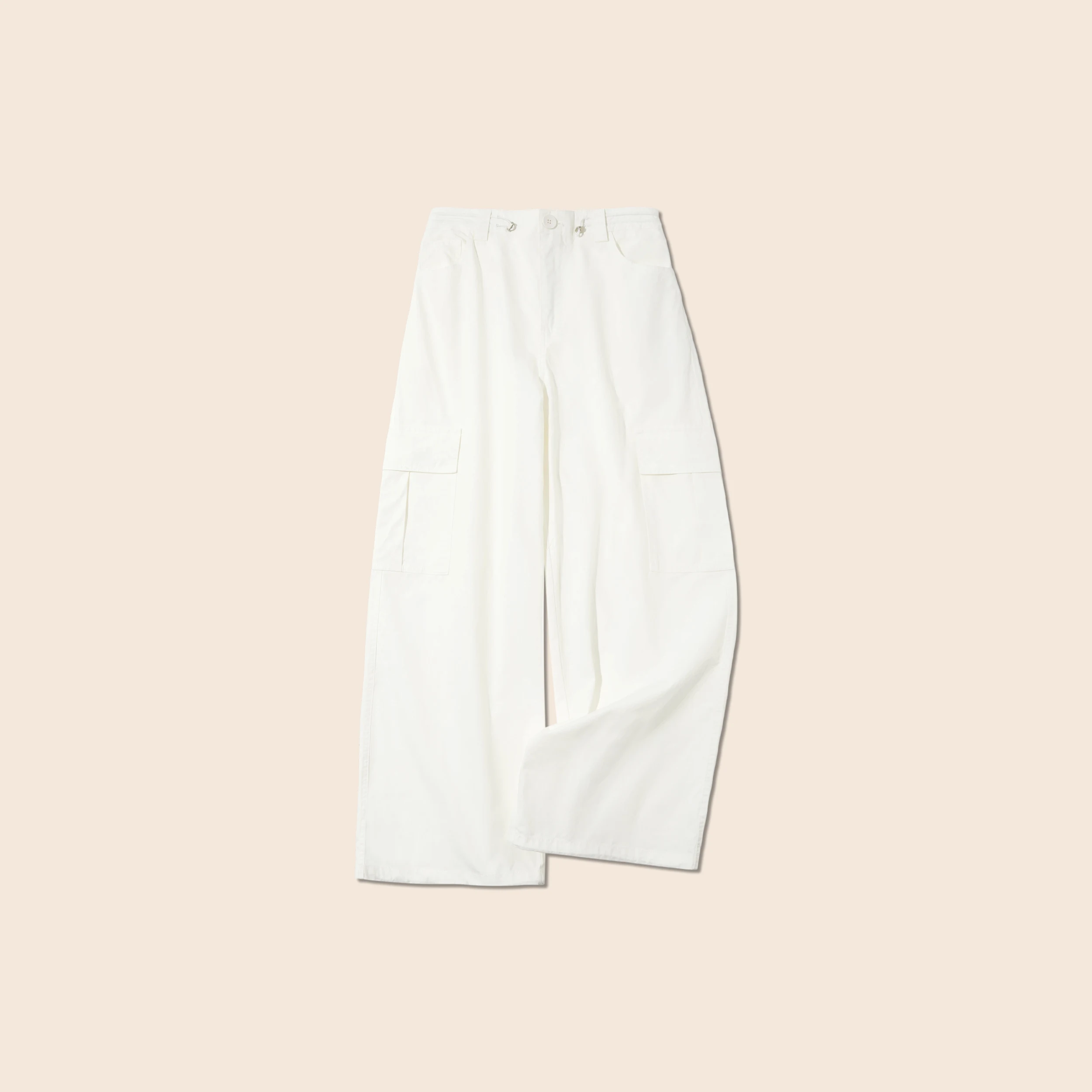 YESCCI Women Pants Autumn Lightweight Cotton Wide Leg Cargo Pants Woman Multiple Pockets Breathable Versatile Trousers S56441238