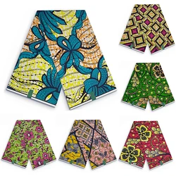 Original Super Fabric Ankara Fabric 100% Cotton African Wax Fabric Block Prints Batik Dutch Fabric 6yards For Sewing VL-77