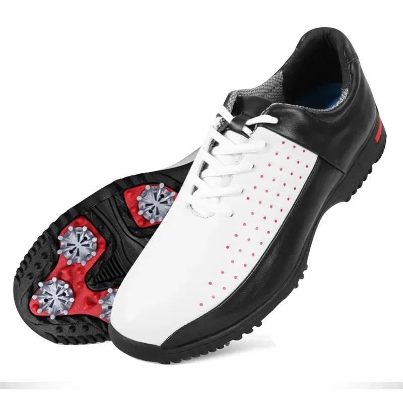 PGM Golf Shoes Men\'s Waterproof Breathable Golf Shoes mens Sports Spiked Sneakers Non-slip Trainers XZ069