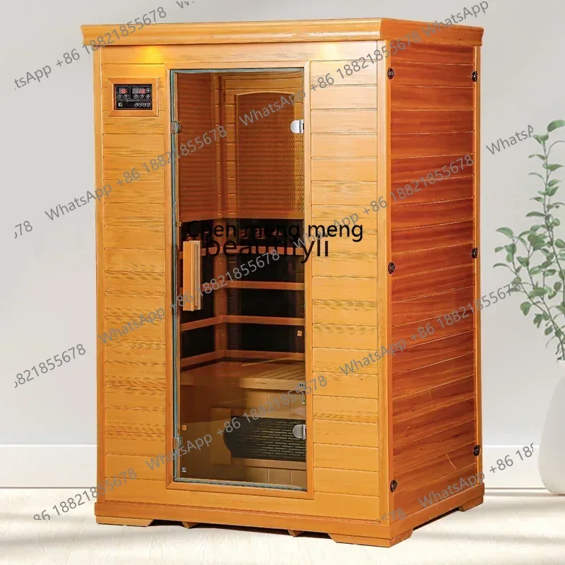 cc182R Steam room family tourmaline single double light wave energy warehouse sauna box