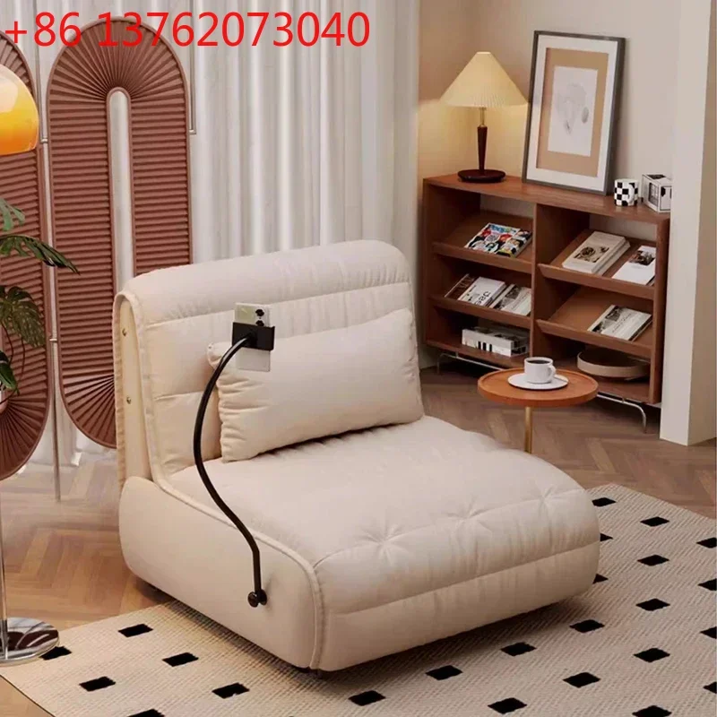 

Leather Italian Living Room Sofa Smart Modular Bedroom Chaise Lounge Retractable Floor Sofa Recliner Home Furniture