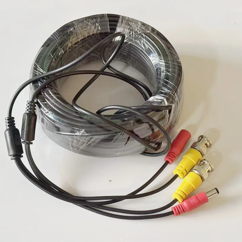 2 In 1 BNC Kabel BNC + DC Connector Coaxiale Power AHD Camera Uitbreiding Video Kabel 5 M/10 M/20 M/30 M Voor DVR Systeem