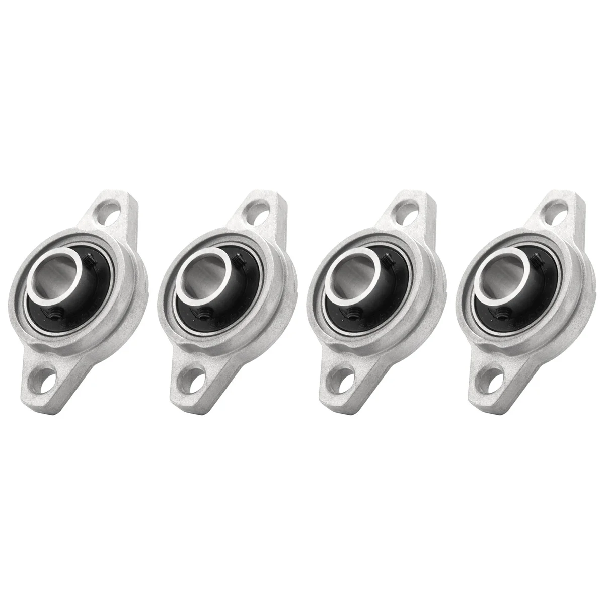 4Pcs KFL001 12mm Zinc Alloy Self Aligning Pillow Block Flange Bearing Rhombic Bearing Housing