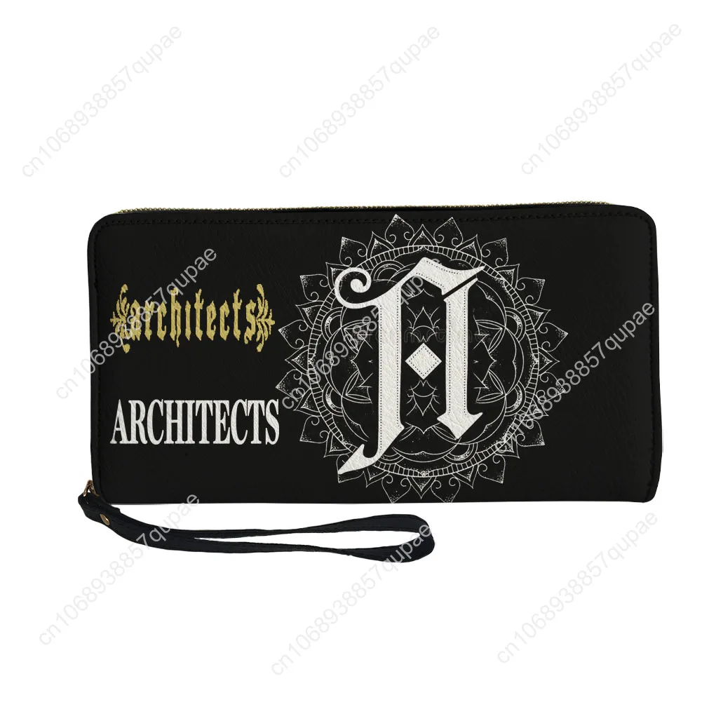 Architects British band Custom Wallet Purse Mens Womens Teenagers Zipper Long Wallets Double Print  Portable Wallet Gift Bag