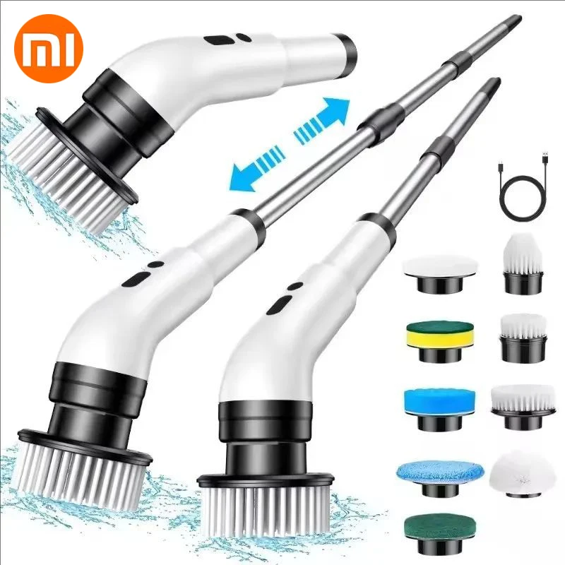 

Xiaomi Nine in one multifunctional handheld electric cleaning brush with telescopic function, bathroom floor and kitchen cleanin