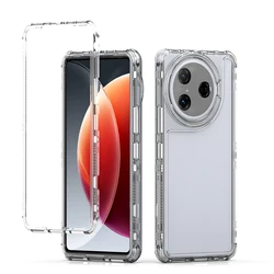 3 in 1 Rugged Armor Shockproof Phone Case For Tecno Camon 30 Pro 5G Hard Plastic Frame Transparent TPU Back Cover Coque Fundas