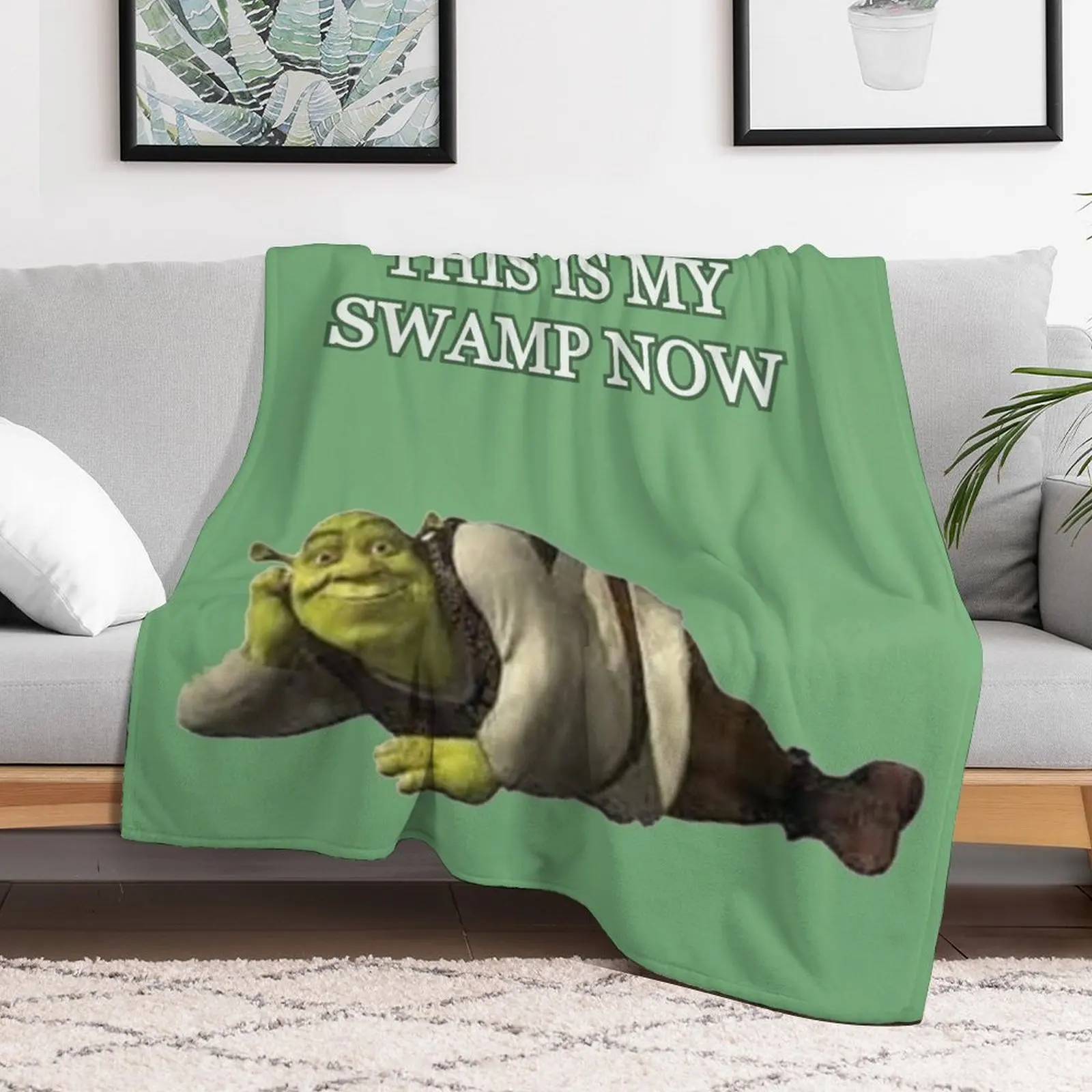 This is my swamp now design Throw Blanket Kid'S Loose Blankets For Bed Flannel Blankets