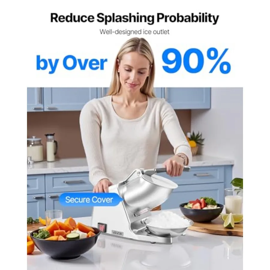 ice crusher with bowl collecting ice
