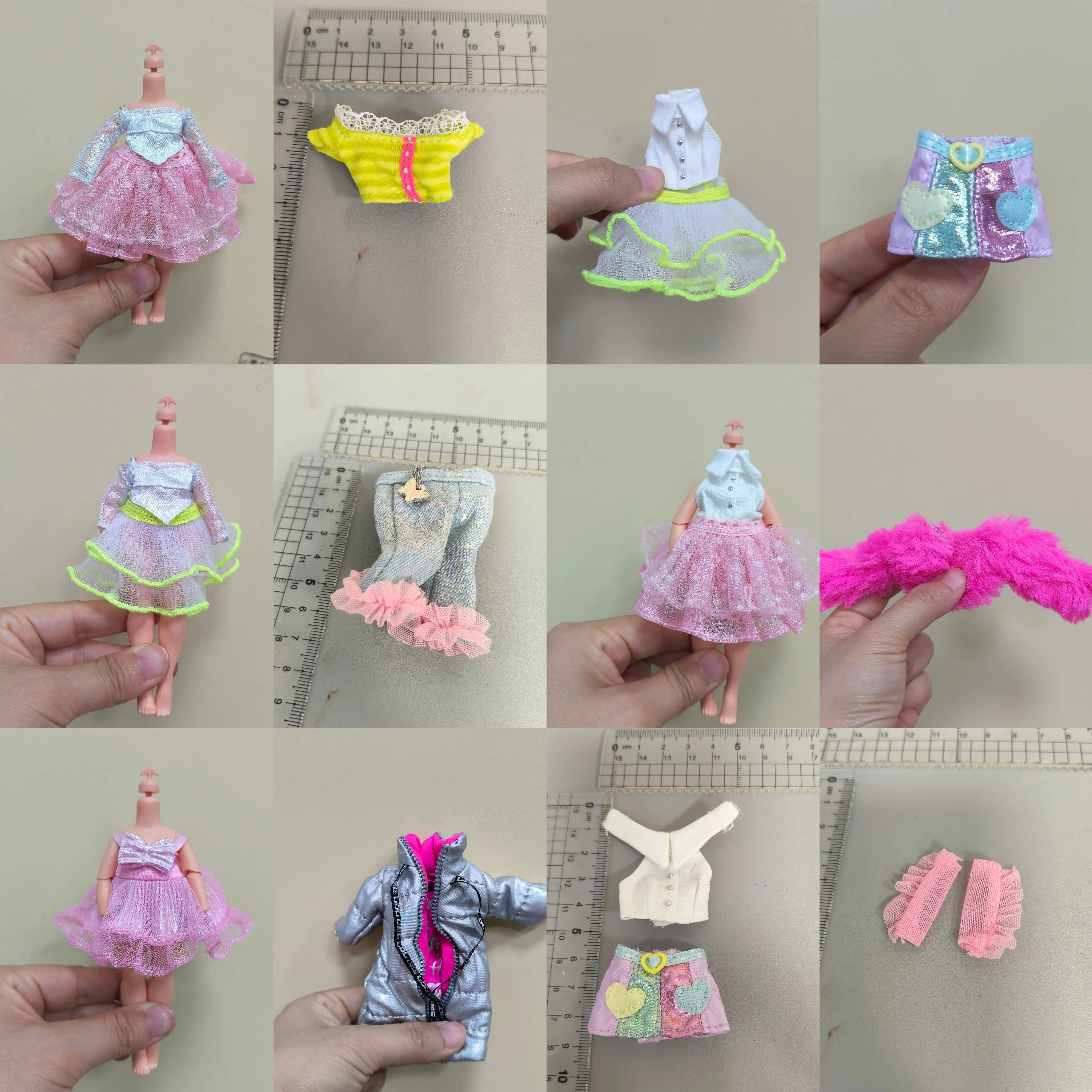 X1 the clothes tops dresses pants skirt for 1/12 1/8 bjd doll big sister doll dress up