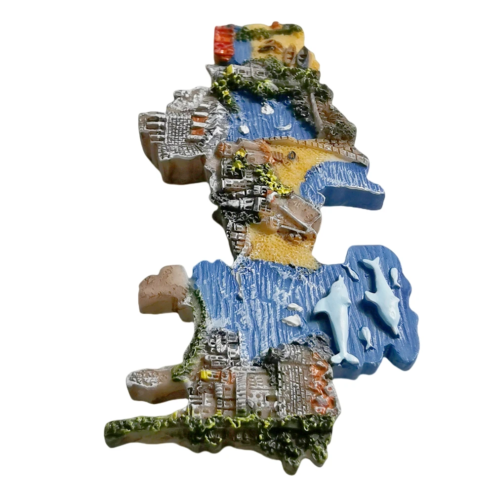 كريتي اليونان مغناطيس الثلاجة السفر تذكار الثلاجة الزخرفية المغناطيس رسمت باليد مجموعة الحرفية