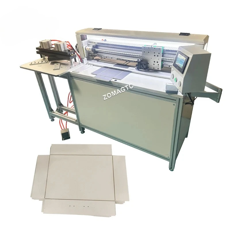 Semi Automatic Manual Pneumatic Paper Groving Cutting Groove Machine Corner Cutter Rigid Grey Board Cardboard V Grooving Machine