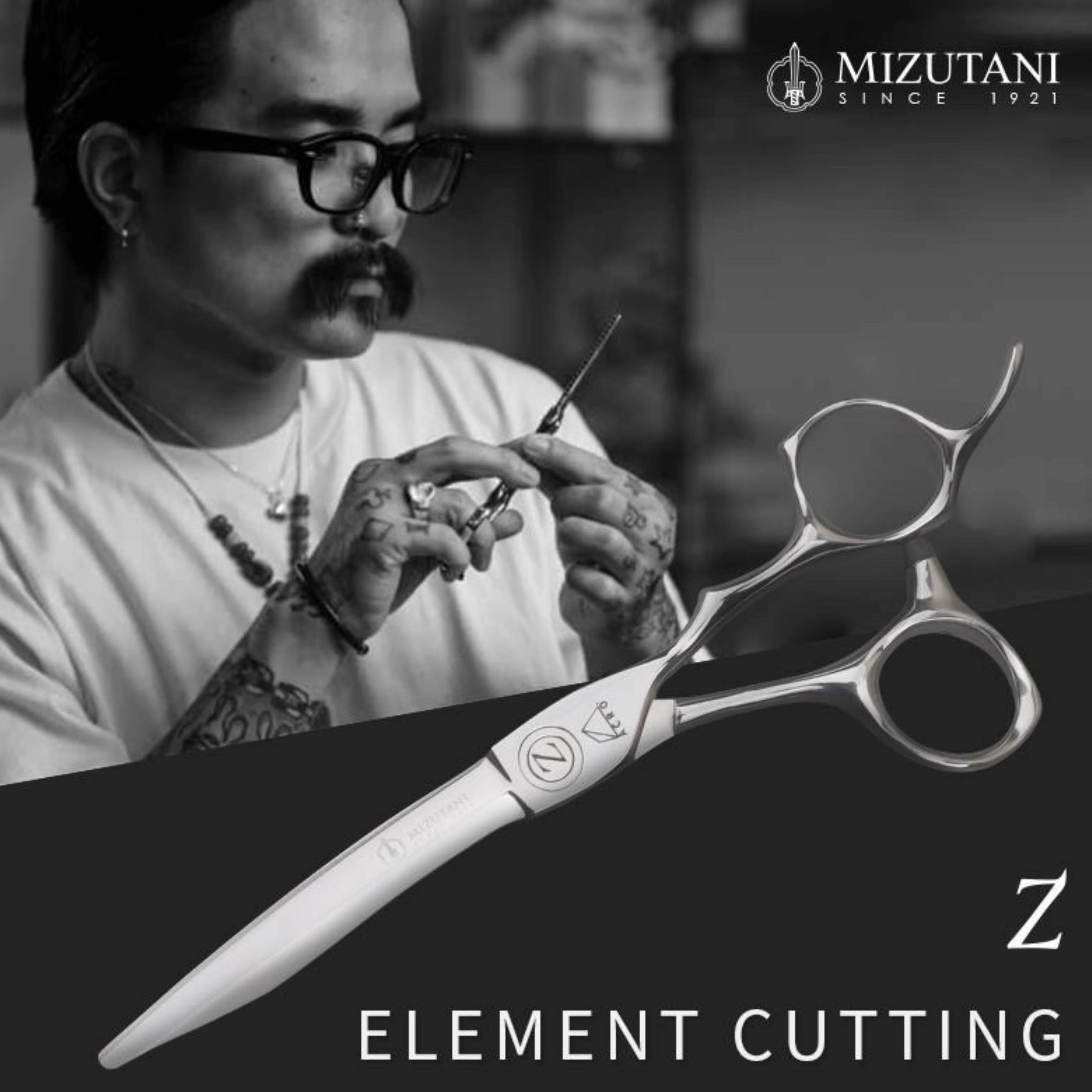 

New Mizutani 6 6.3 6.7 6.9 inch VG10 steels High-end black Professional scissors Hair scissors hair scissors For salon use suit