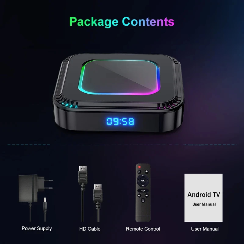 HK1 rbox K8 set-top box rk3528 4GB/64GB Android 13 wifi6 with tvbox