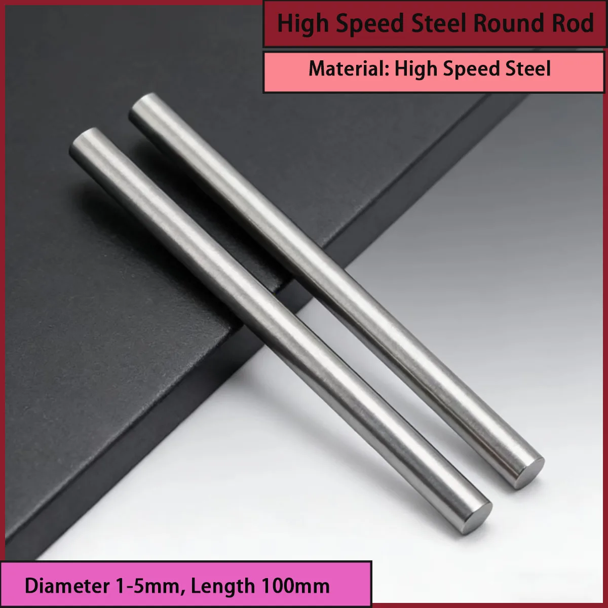 

Diameter 1-5mm, length 100mm, high-speed steel round rod suitable for precision cutting tools, molds, drills, etc