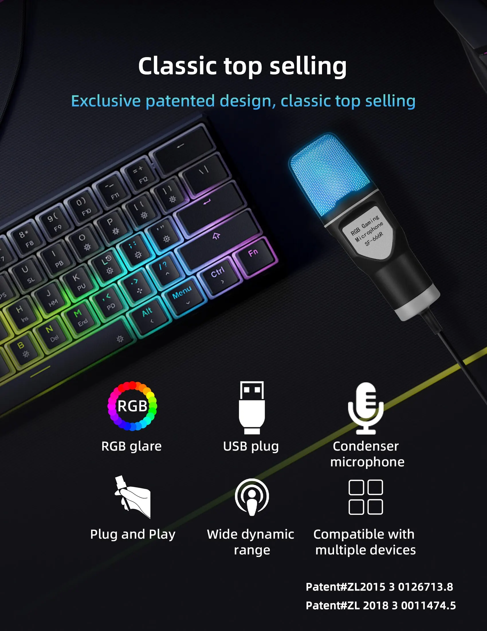 USB condenser microphone kit product view 2