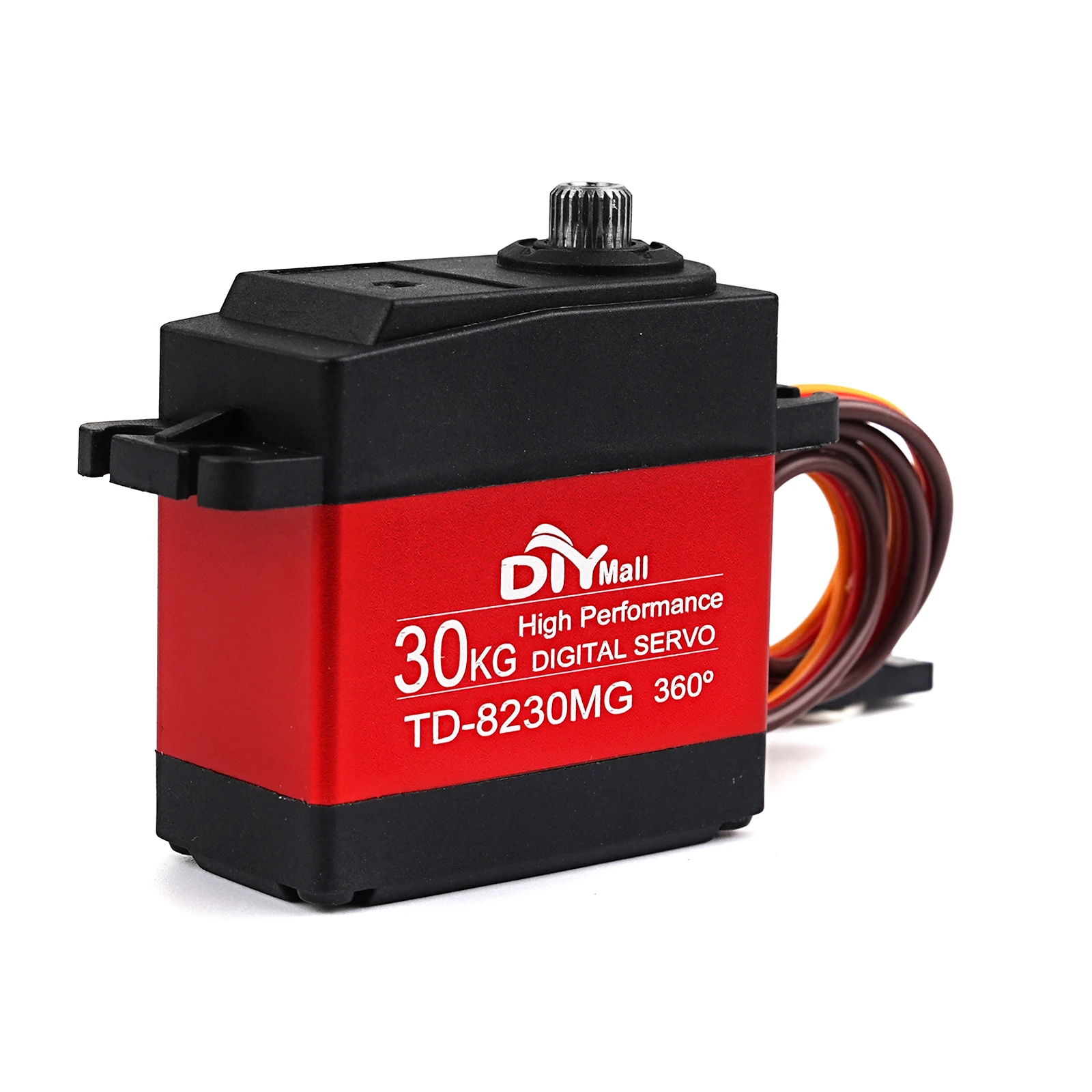 Servo numérique TD-8230MG 30KG |   360 °   Engrenage métallique à rotation continue |   4,8-8,4 V couple élevé pour robot/voiture/avion RC
