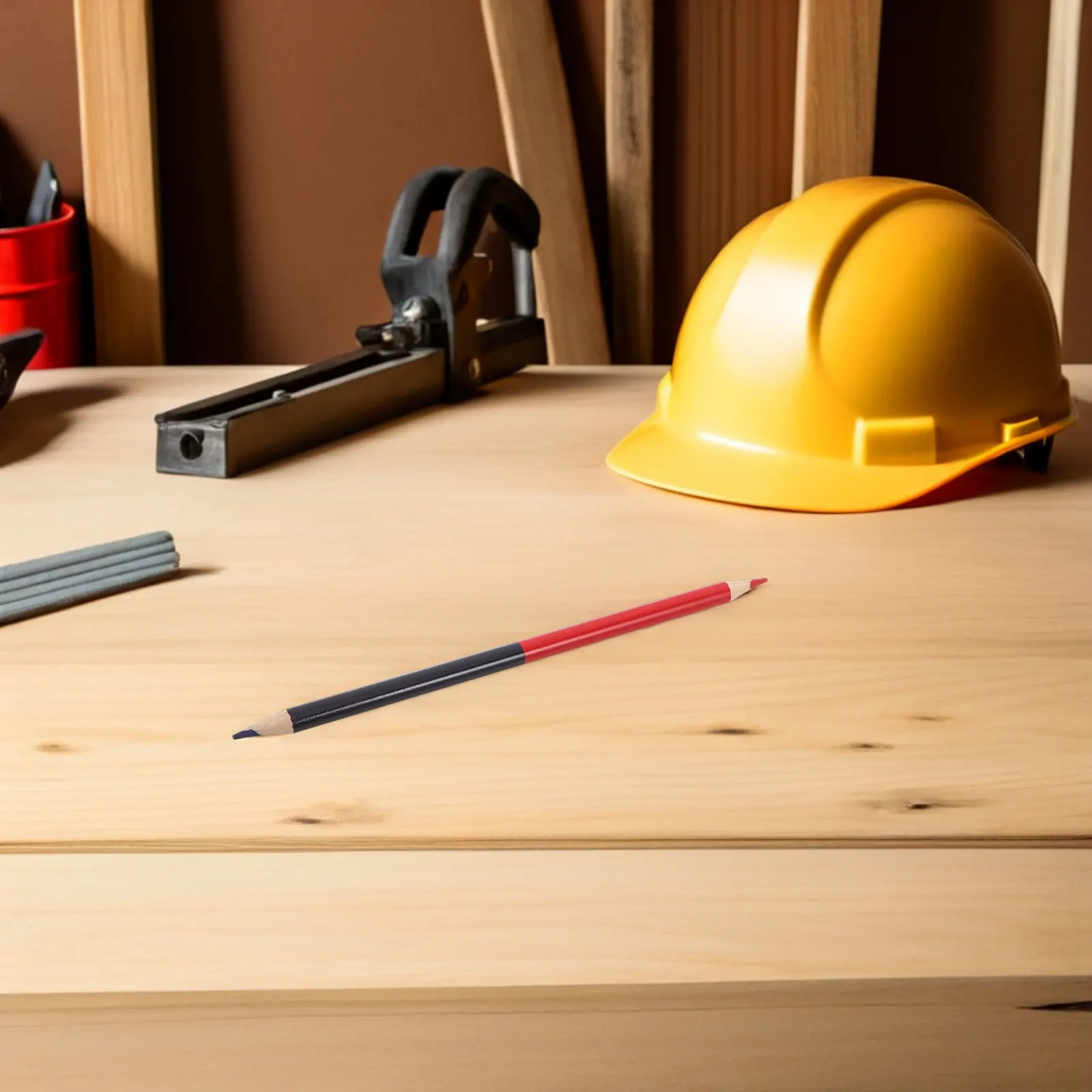 

Набор из 12 стираемых карандашей для деревообработки, красные и синие, предварительно заточенные, для проверки, разметки карт, раскрашивания, тестов и оценивания, к школе