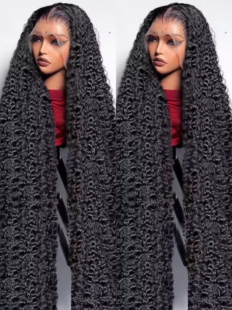 

40 46-дюймовый вьющийся парик из натуральных волос с волнистыми волосами 13x6 HD, парик из натуральных волос с глубокими волнами, предварительно сорванные для женщин, плотность 300%