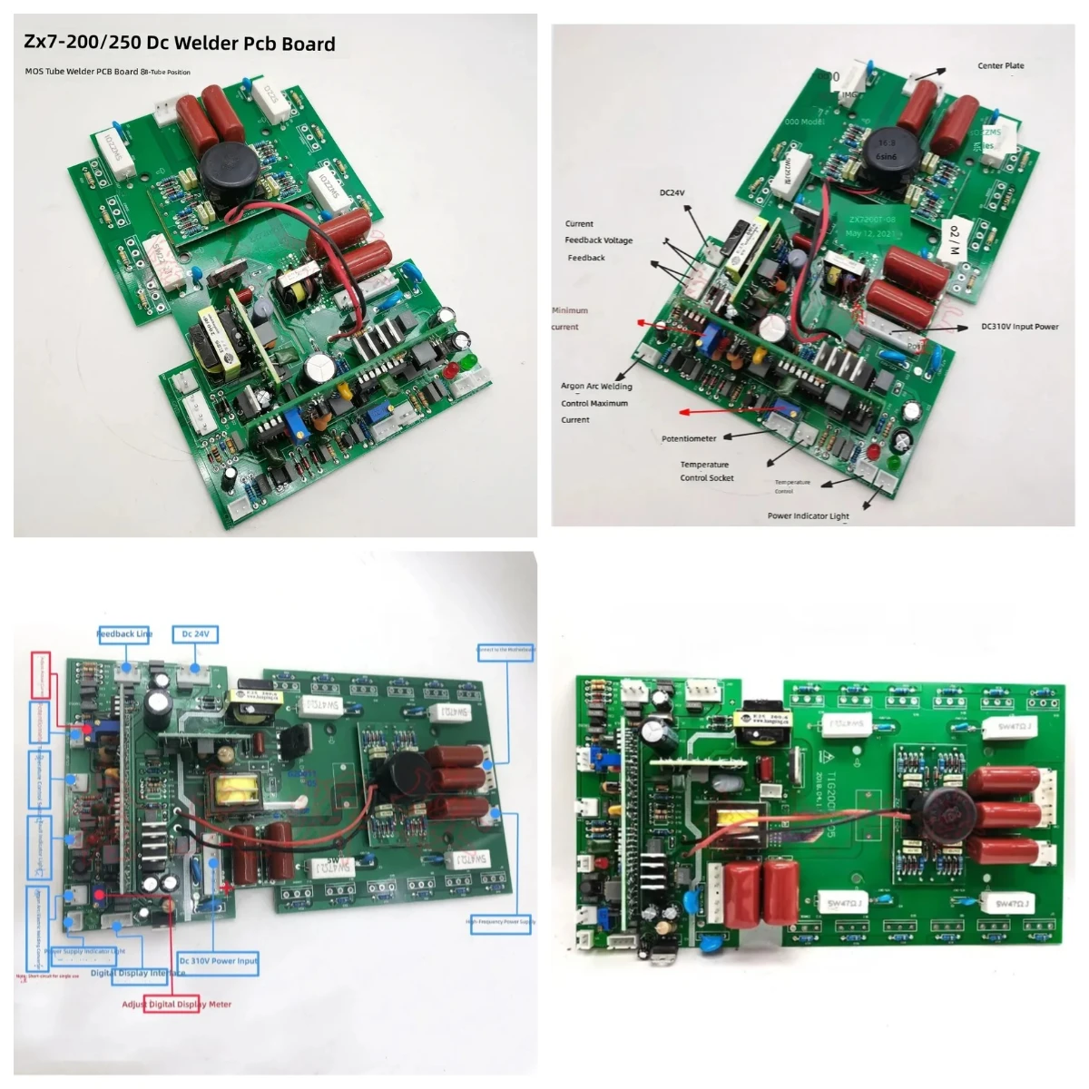 For ZX7-250 Inverter Welding Machine Upper Plate and for WS-200 Argon Arc Welder Multiple Field Pipe Welding Without Tube