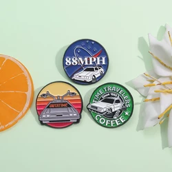 Back To The Future Peripheral Brooches Clothes Lapel Pins Bags Accessories Bookbags Jewelry Cartoon Jewelry Gifts For Friends