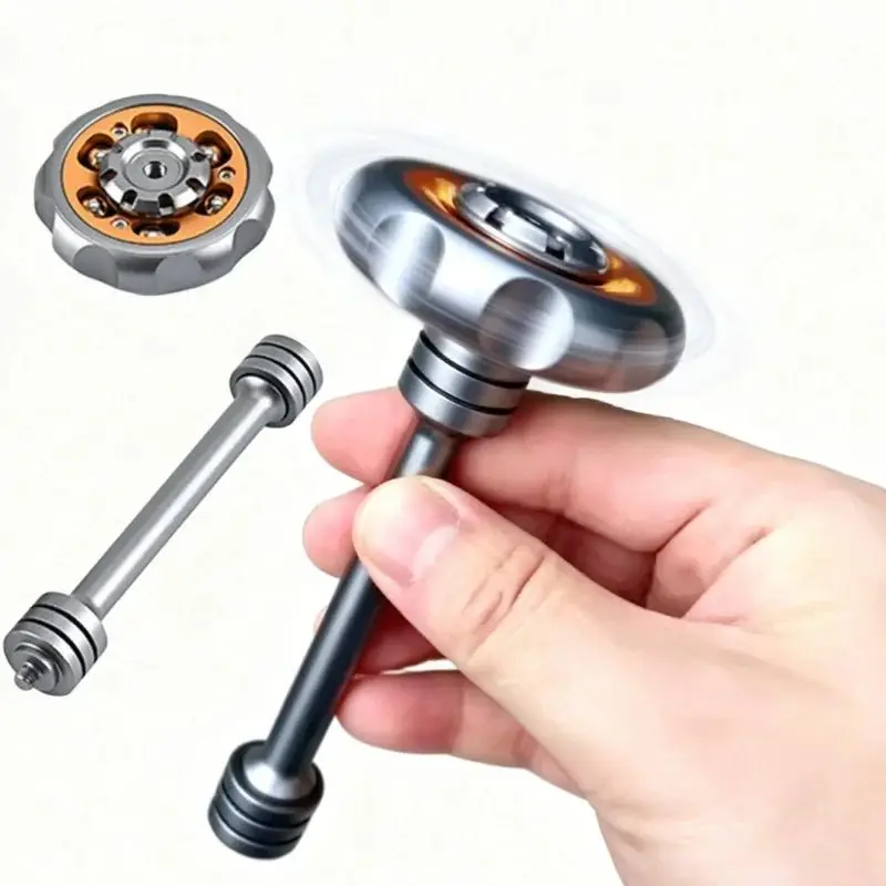 Windmill Scepter Finger Metal Rotation EDC Stress Release Gyroscope Ferris wheel Adult Fidget Stress Relief Toy Home Office Toy
