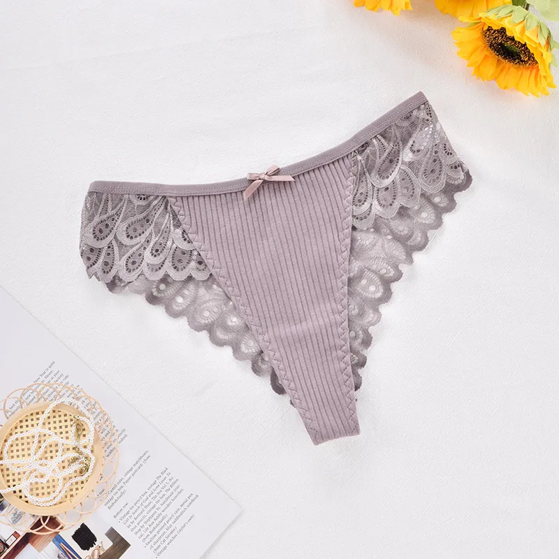 Sexy Lace Tangas for Women Soft Cotton Panties Woman Thong Underwear Female Lingerie Ladies Breathable Panty Briefs