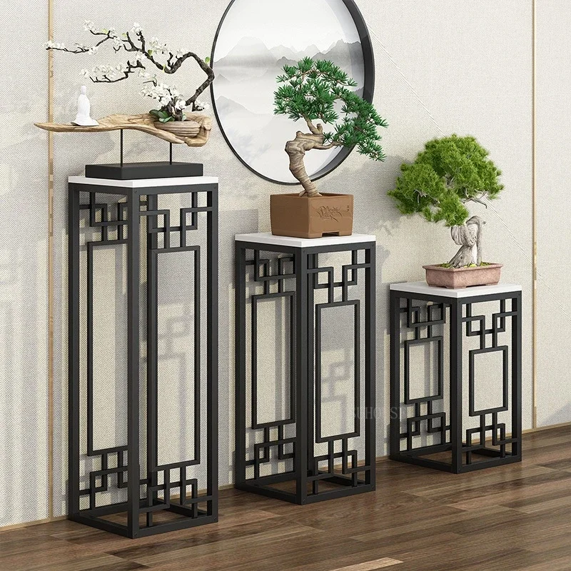 Étagère à fleurs sur pied pour plantes en bois d\'intérieur, supports de plantes de salon, décoration intérieure de la maison