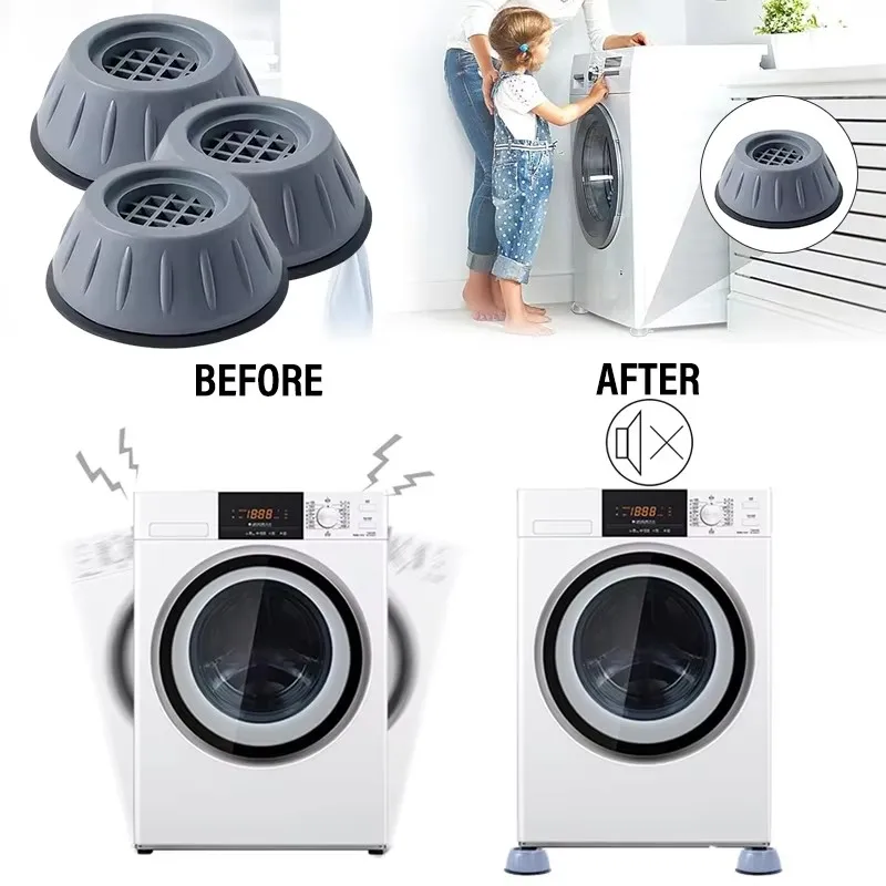 1/2/3/4/6/9Pcs Waschmaschine Füße Pads Anti Vibration Nicht Slip Elastizität Gummi Matte Kühlschrank Boden Möbel Prote Schock