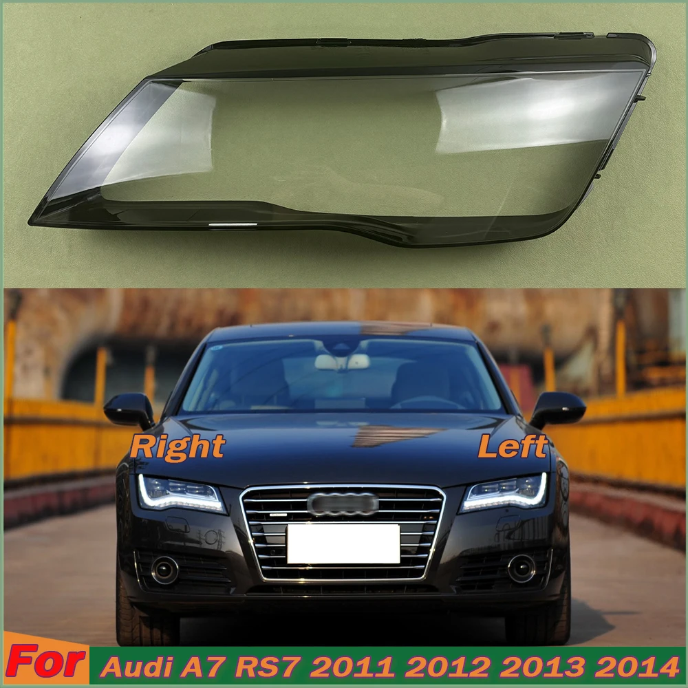 

Replace The Original Lampshade For Audi A7 RS7 2011 2012 2013 2014 Headlight Transparent Shell Headlamp Cover Lens Plexiglass