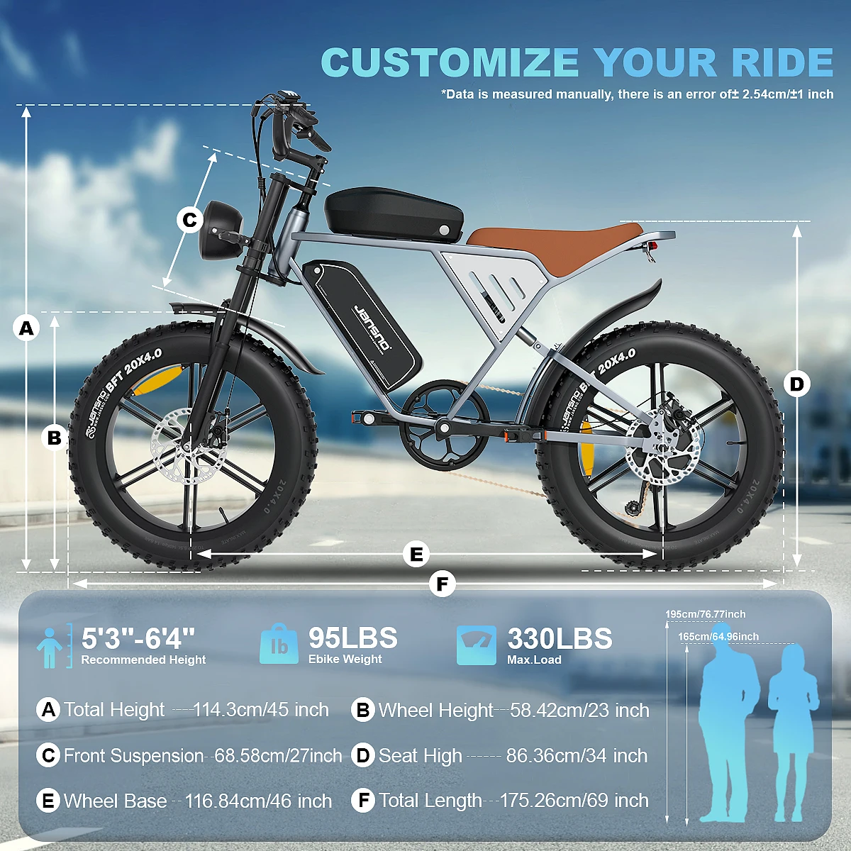 Ebike jansno x70 750W Dual Battery 34AH Top Speed 40KM/H 20*4Fat Tire Electric Bike Mountain Electric Bicycle E-motorcycle