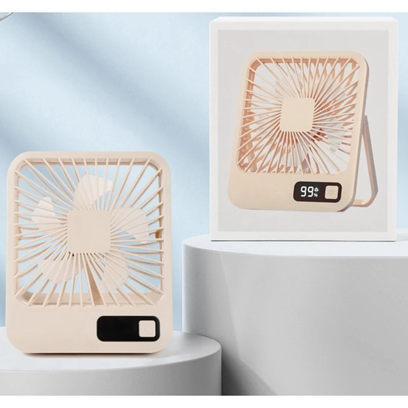Лидер продаж, цифровой Настольный удобный бесшумный портативный многофункциональный мини-вентилятор для дома, студенческого общежития, офиса