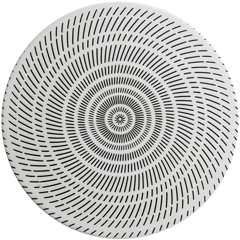 Elegant Steak Plate with Embossed Texture for Western Restaurant Hotel Tableware