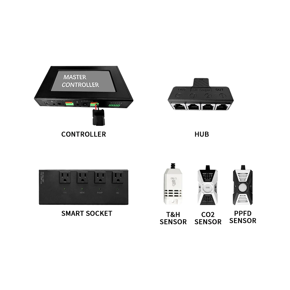 150*150*200 Groeien Tenten + 640W Groeien Licht 281b 1 Dimmen Ventilatie Complete Kit Intelligent Regelsysteem Irrigatiesysteem 1 4