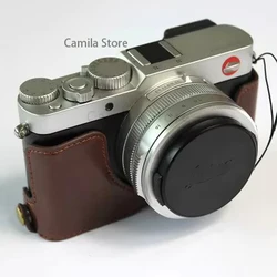 luxury handwork Camera Genuine leather cowhide Bag Body BOX Case For Leica DLUX7 TYP109 D-LUX7 Protective sleeve handle shell