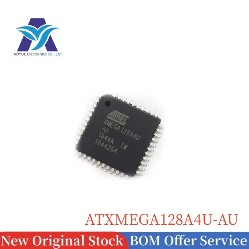 New Original IN STOCK ATXMEGA128A4U-AU XMEGA128A4U-U TQFP-44 AVR 8-bit Atmel XMEGA AU Microcontroller