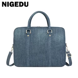 Casual Denim women Handbags Large capacity Commuter Office laptop bag Cowboy female Shoulder Crossbody Bag big Ladies totes blue