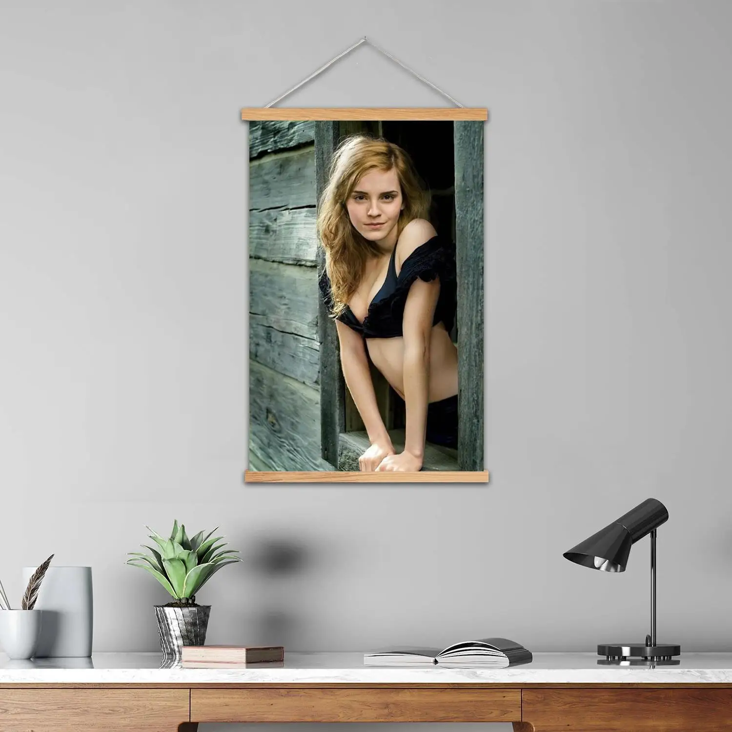 إيما بونتون مؤطرة جدار اللوحة قماش ملصق فني وفن جدران، ديكور غرفة نوم الأسرة الحديثة، الملصقات، اللوحة الزخرفية