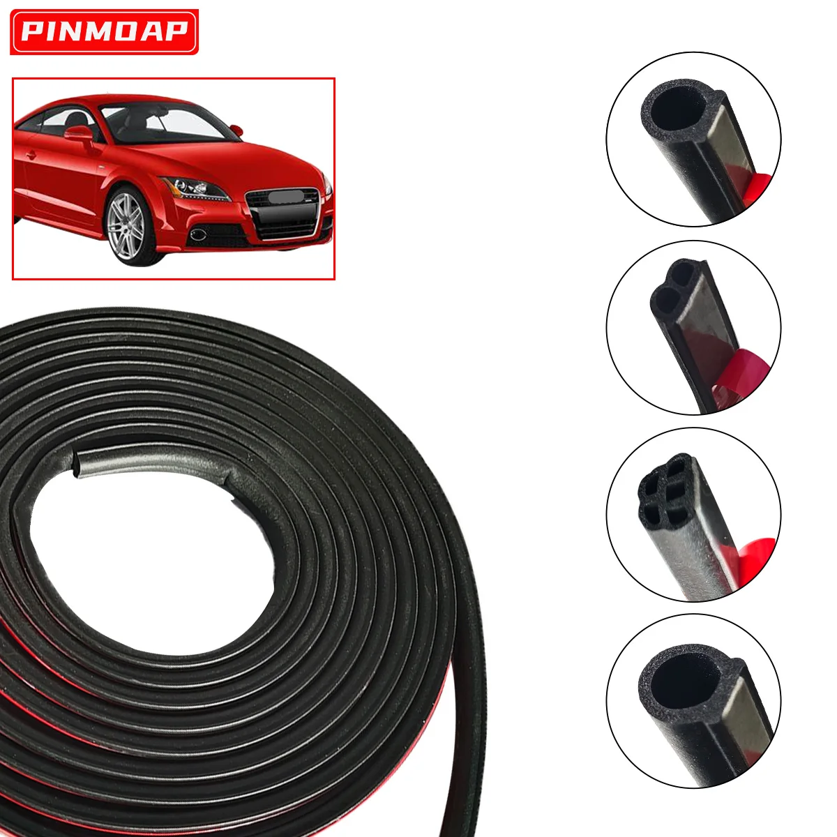 

Уплотнительная лента для двери, защитная резиновая лента, уплотнительная звукоизоляционная лента D B, 5 отверстий, самоклеящаяся уплотнительная лента, наклейка, 8 м