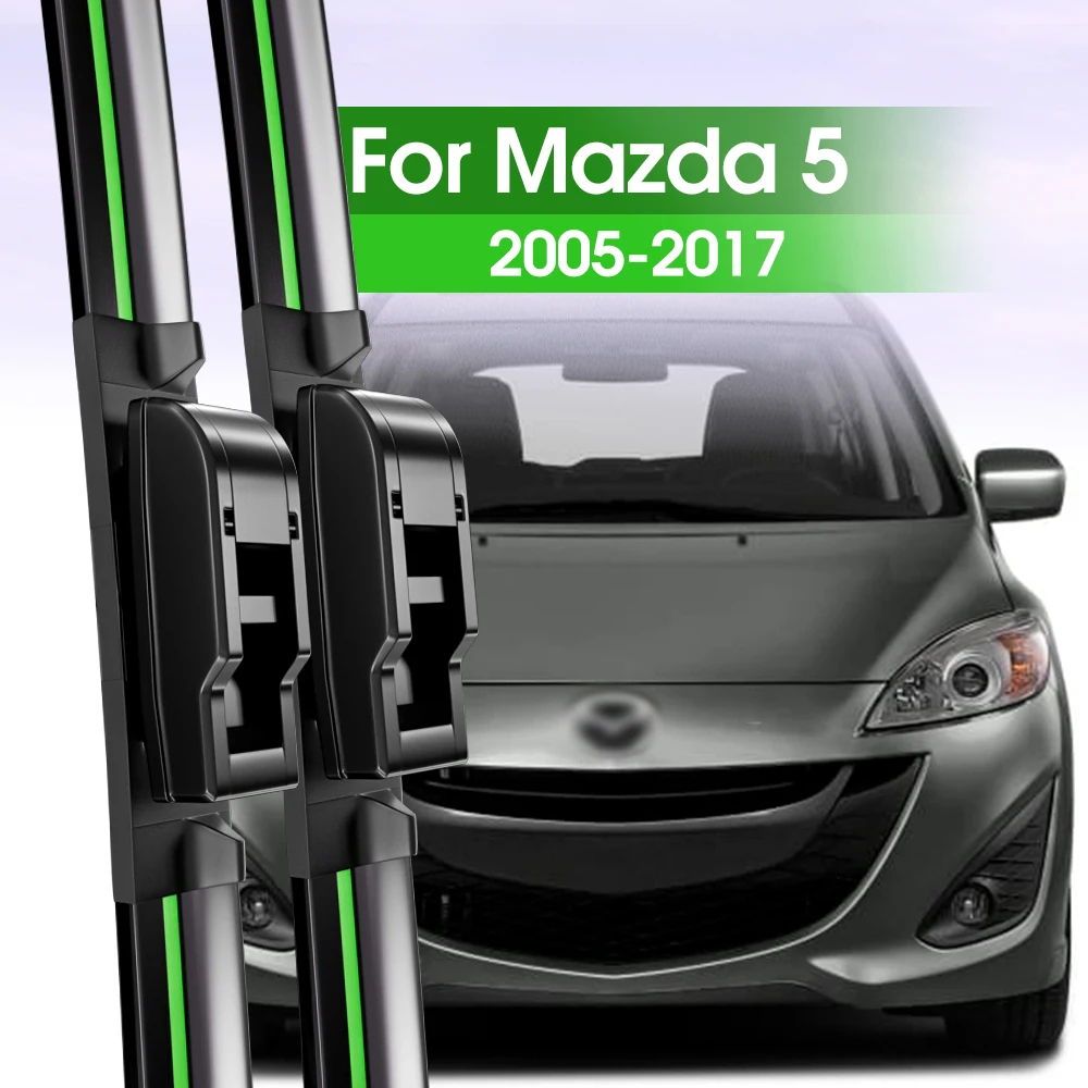 

2pcs Front Windshield Wiper Blades For Mazda Mazda 5 2005-2017 2006 2007 2008 2009 2010 2011 2012 Windscreen Window Accessories