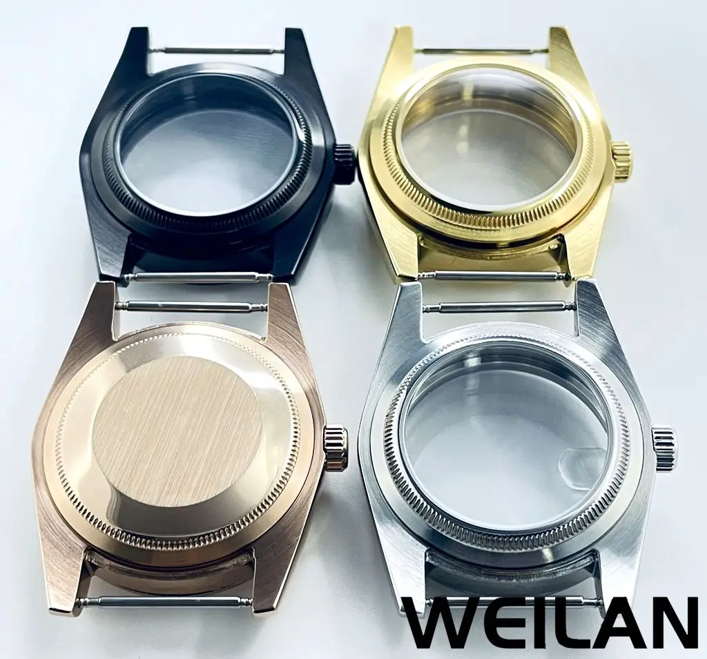 36mm 40mm Rose Gold Black Silvery NH34 NH35 NH36 NH38 NH39 NH70 NH72 ETA2824 PT5000 Watch Case Top Waterproof Sapphire Crysta