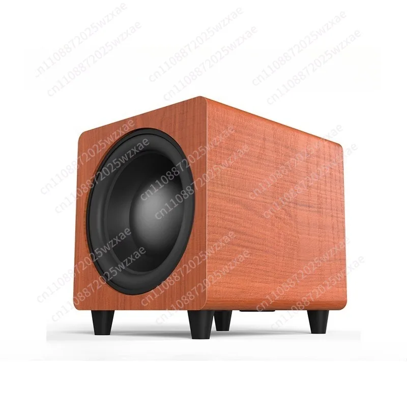 Wooden 10-inch household subwoofer for heavy bass, high power and large caliber echo wall TV