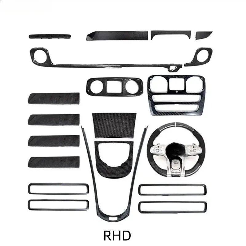 Applicable to W463A W464 Hot-selling right-hand drive dry carbon interior 7-piece set